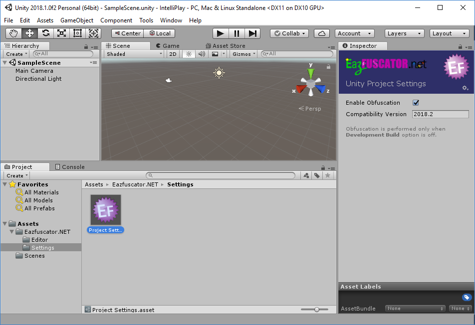 Seamless Eazfuscator.NET integration with Unity